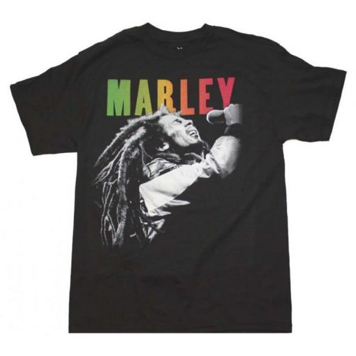 BOB MARLEY Singing t shirt FR05