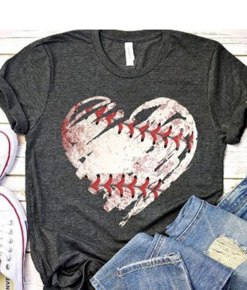 Baseball Heart t shirt FR05
