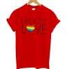 CHOOSE LOVE Red t shirt FR05