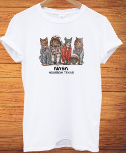 Cat Space Nasa t shirt FR05
