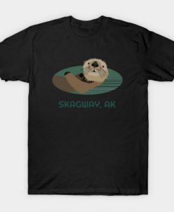 Cute Skagway Coast Otter Alaska Resident Fisherman Gift t shirt FR05