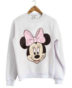 Disney’s Minnie Mouse Big Face Girls Sweatshirt