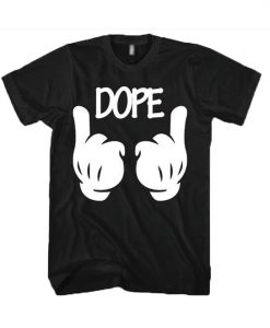 Dope Mickey Hand Graphic t shirt FR05