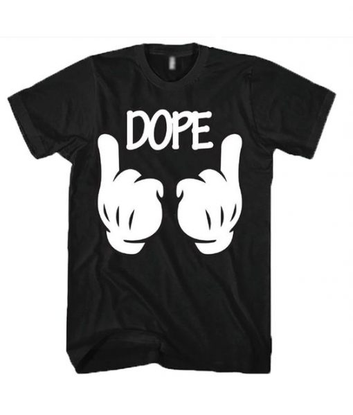 Dope Mickey Hand Graphic t shirt FR05