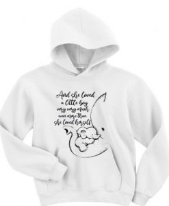 Elephant and she loved a little boy very very much even more than she loved herself hoodie FR05