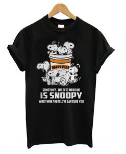 Happy Pills Sometimes the Best Medicine is Snoopy t shirt FR05