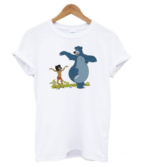 Jungle Book Mowgli and Baloo Dancing t shirt FR05
