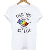 LGBT Ally Gay Pride Month Gifts Choose Love t shirt FR05