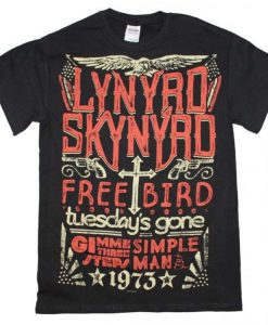 LYNYRD SKYNYRD 1973 Hits t shirt FR05
