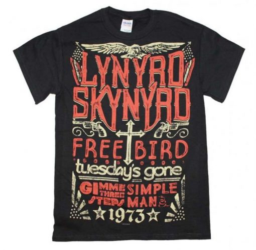 LYNYRD SKYNYRD 1973 Hits t shirt FR05