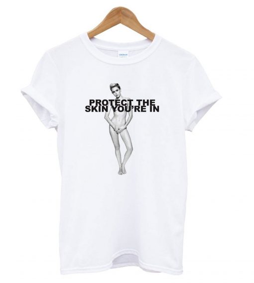 Miley Cyrus Poses Nude for Charity t shirt FR05