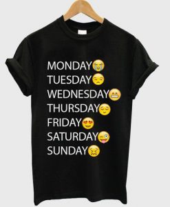 One Week Emoji t shirt FR05