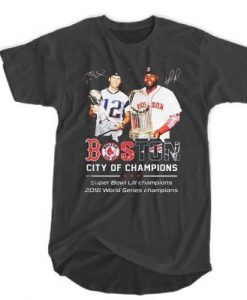 Patriots Boston City of champions t shirt FR05