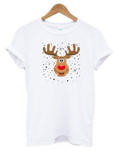 Weihnachten Rentier Kopf t shirt FR05