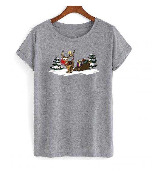 Weihnachtsgeschenke Rudolph the rednosed reindeer t shirt FR05