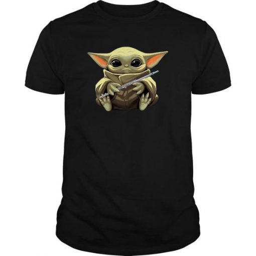 Baby Yoda Hug Flute t shirt FR05