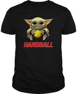 Baby Yoda Hug Handball t shirt FR05
