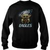 Baby Yoda Hug Philadelphia Eagles sweatshirt FR05