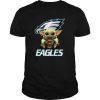 Baby Yoda Hug Philadelphia Eagles t shirt FR05
