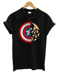 Captain America Harajuku Spider Skull t shirt FR05