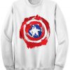 Captain America Shield sweatshirt FR05