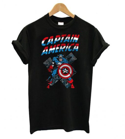 Captain America Vintage t shirt FR05