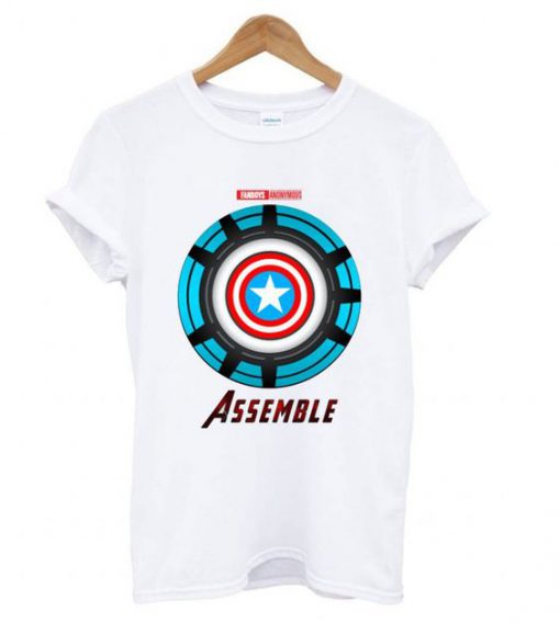 Captain America and Iron Man t shirt FR05