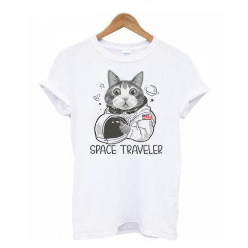 Cat Astronaut Space Traveler t shirt FR05