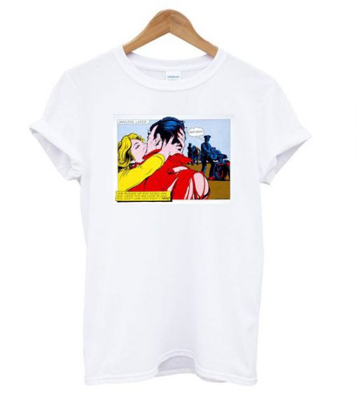 Comic Strip Kiss t shirt FR05