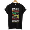 Dad you are smart as Ironman strong as Hulk fast as superman t shirt FR05