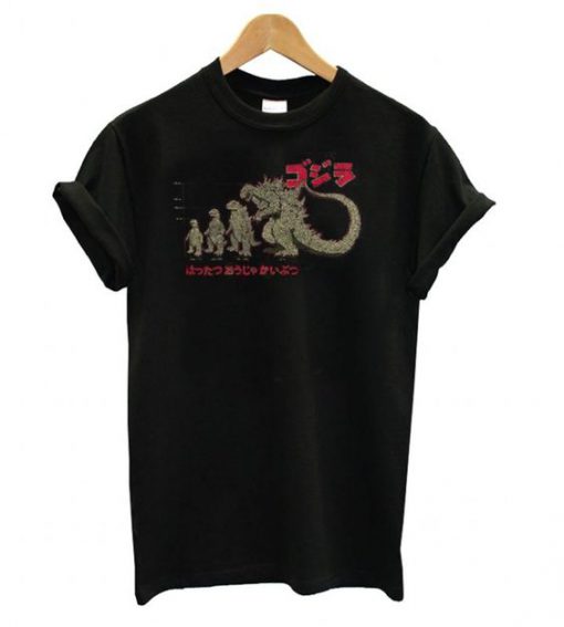 Evolution The King Of Monsters Godzilla t shirt FR05