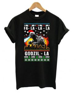 Fa La La La Godzilla ugly Christmas t shirt FR05