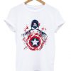 Fashion Marvel Print Captain America t shirt FR05
