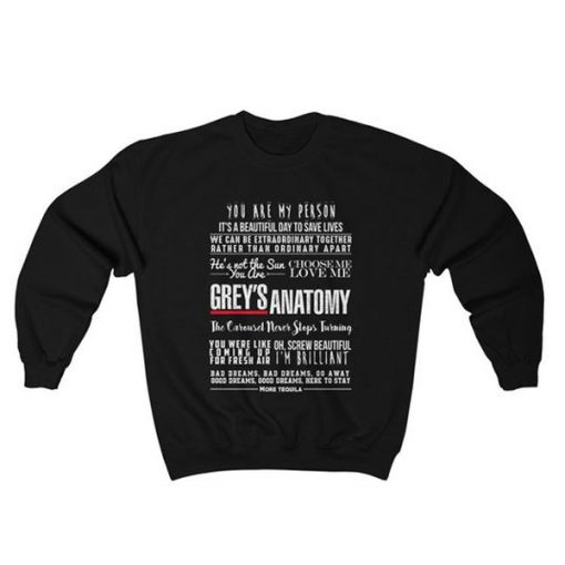 Greys Anatomy Quotes Unisex Heavy Blend Crewneck Sweatshirt FR05