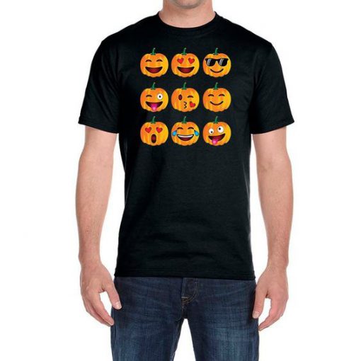 Halloween Pumpkin Emoji Men’s t shirt FR05