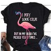 I May Look Calm Flamingo t shirt FR05