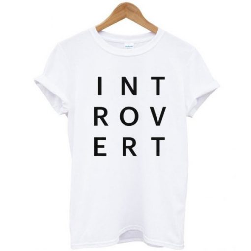 Introvert Typography t shirt FR05