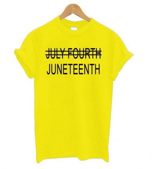 Juneteenth Yellow t shirt FR05