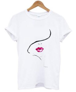 Lip Print Tee t shirt FR05