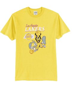 Los Angeles Bugs Bunny Lakers Space Jam t shirt FR05