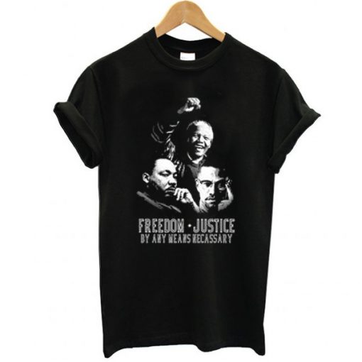 Mandela, Martin Luther King Malcolm t shirt FR05