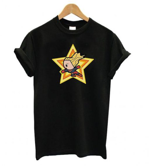 Marvel Girls Kawaii Captain Marvel t shirt FR05