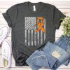 Multiple Sclerosis Awareness Flag t shirt FR05
