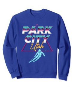 Park City Utah - USA Ski Resort 1980s Retro Sweatshirt FR05