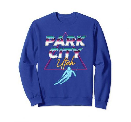 Park City Utah - USA Ski Resort 1980s Retro Sweatshirt FR05