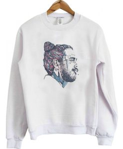 Post Malone Face Art sweatshirt FR05