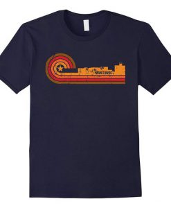 Retro Manitowoc Wisconsin Skyline t shirt FR05