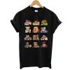 Street Fighter 2 Continue Faces t shirt FR05