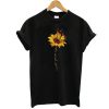 Sunflower Butterfly never give up t shirt FR05