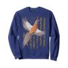 Usa American Flag Tree Camouflage Pheasant Hunting Gift Sweatshirt FR05